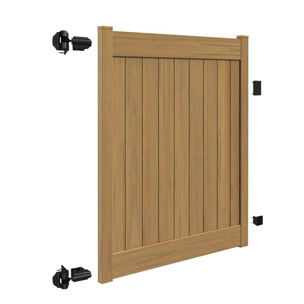 Veranda Linden 4 ft. W x 6 ft. H White Vinyl Un-Assembled Fence Gate - Cheap Fitting