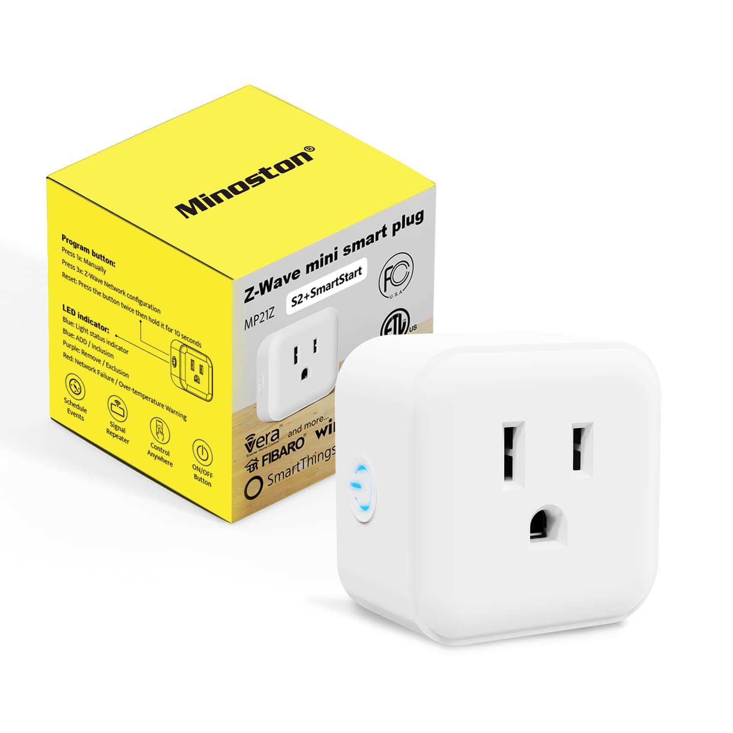 Minoston Z-Wave Plus Outlet Mini Plug in Socket - Cheap Fitting