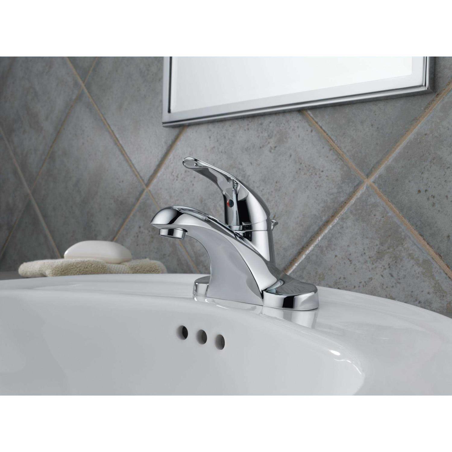 Delta Foundations Single Handle Centerset Bathroom Faucet B510LF - Cheap Fitting