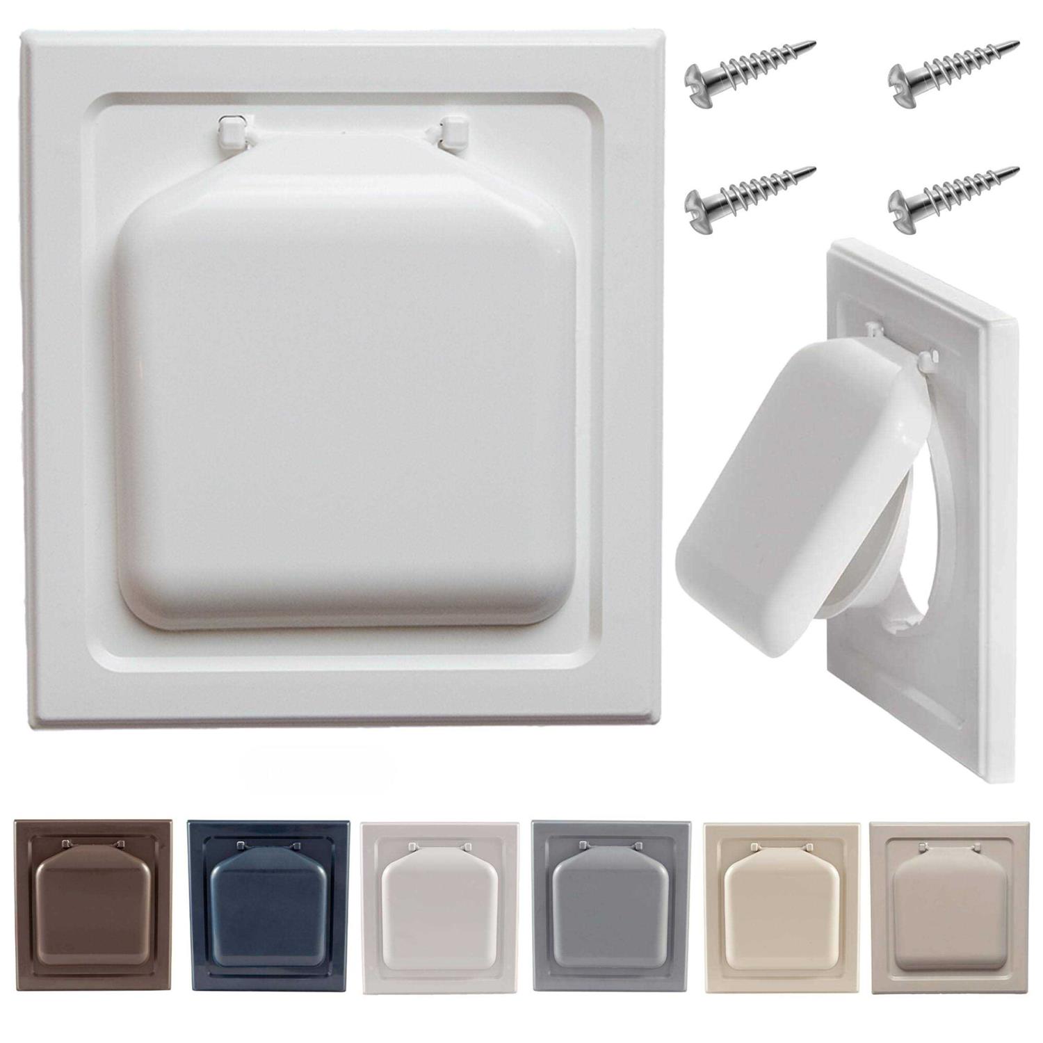 NO-PEST Vent Dual Door Dryer Vent Cover Outdoor 4 inch Made in USA - Cheap Fitting