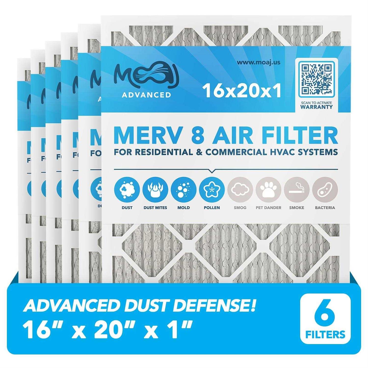 Air Filter MERV 8 MOAJ Advanced Dust Defense Based IN USA - Cheap Fitting