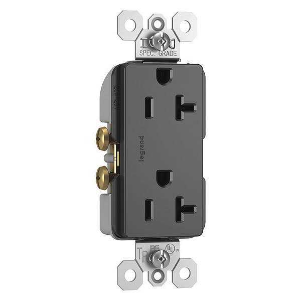 Legrand 20A Decorator Tamper-Resistant Receptacle TR26352RBK - Cheap Fitting
