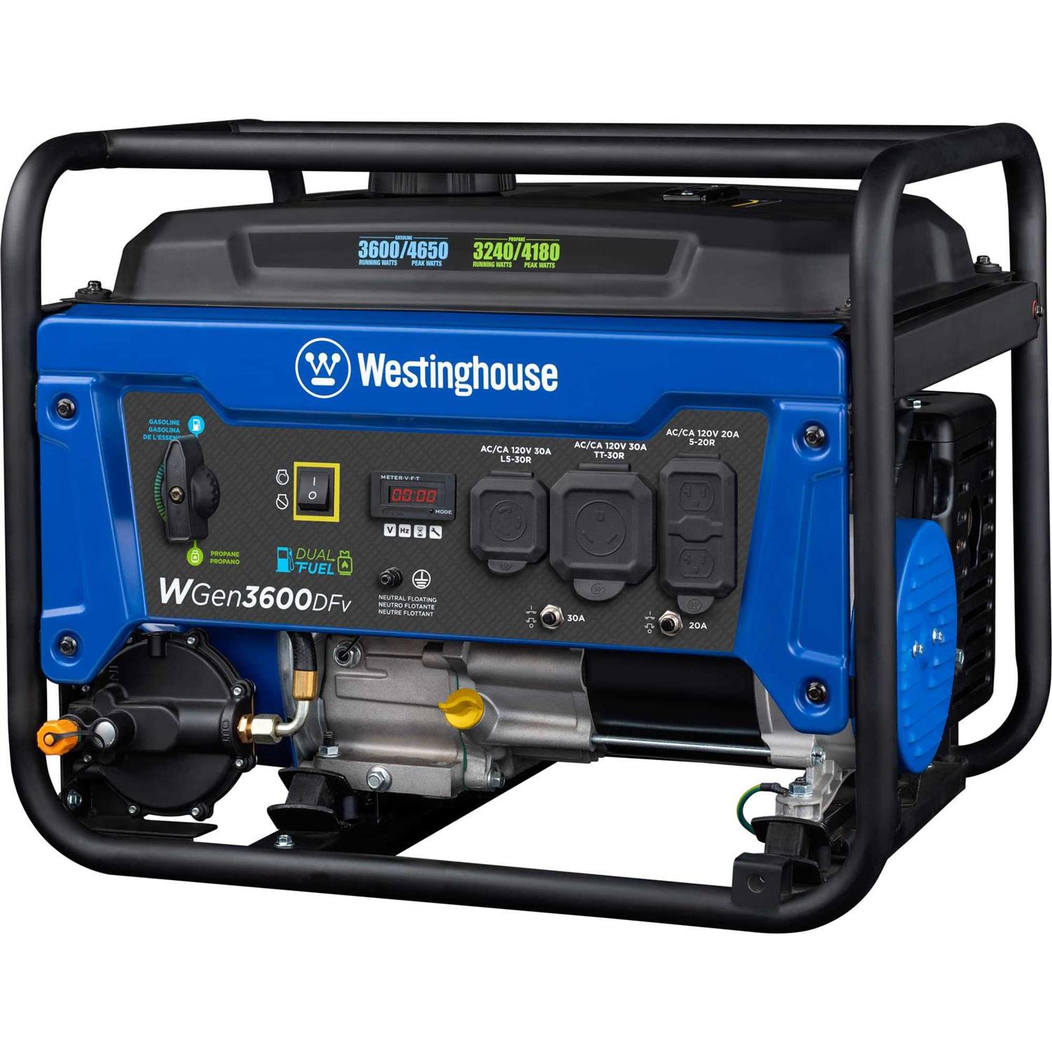 Westinghouse WGen3600DFcv 3600 Watt Dual Fuel Portable Generator - Cheap Fitting