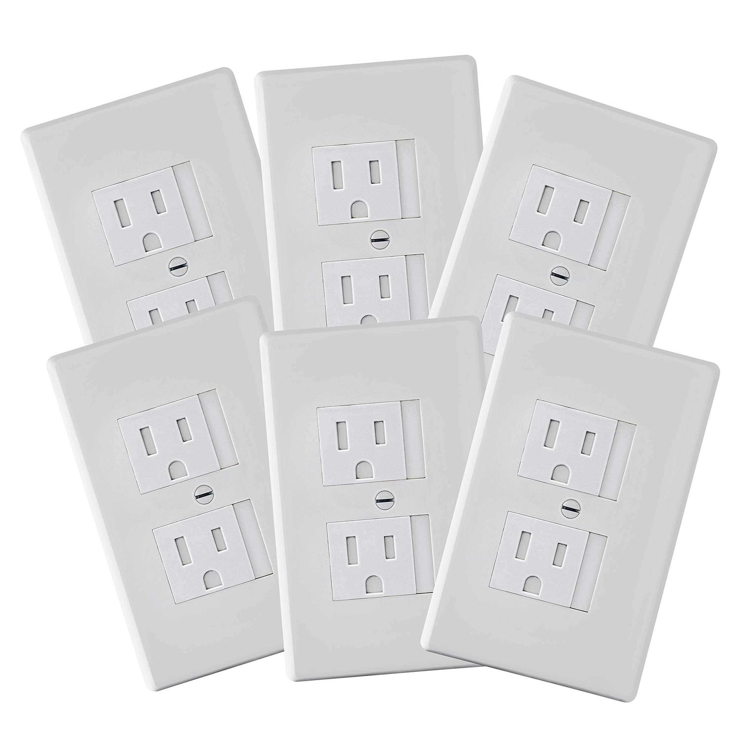6-pack Safety Innovations Self-Closing Outlet Covers - Cheap Fitting