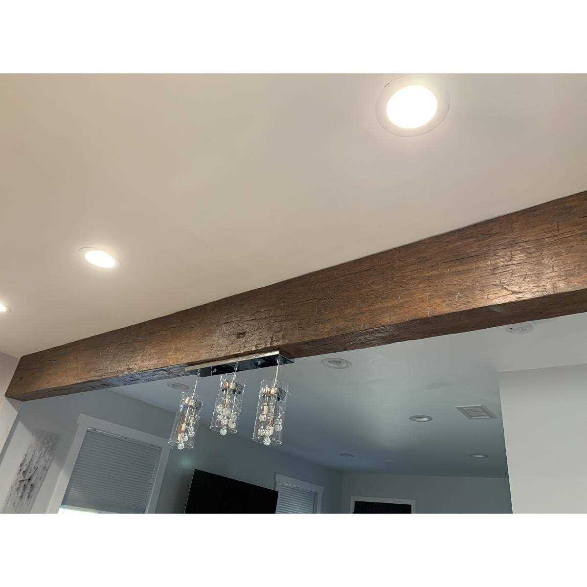 10 x 7 SAMPLE Endurathane Faux Wood Beam w/ Catalog Ekena Millwork Finish - Cheap Fitting