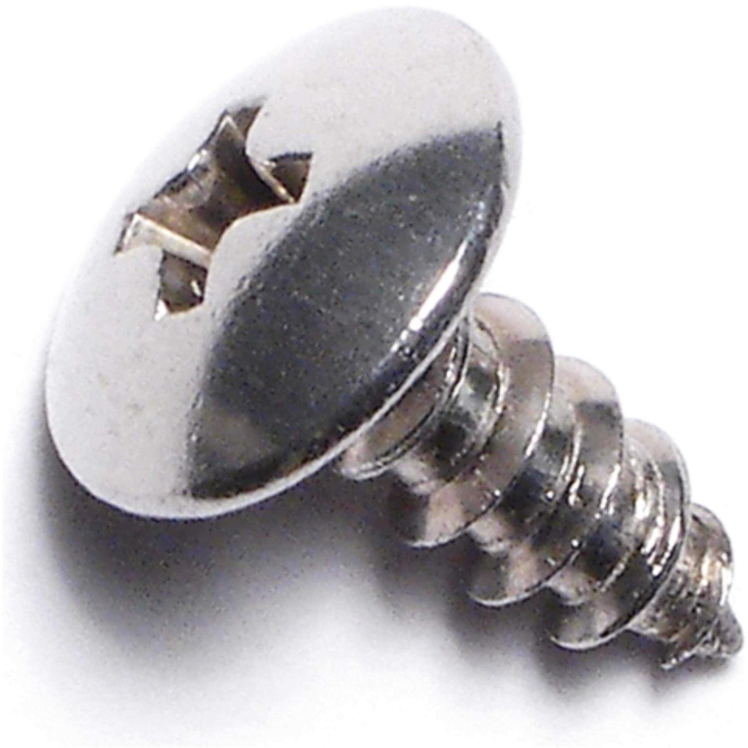Monster Fastener #10 x 1/2 18-8 Stainless Steel Phillips Truss Head Sheet Metal Screws - Cheap Fitting