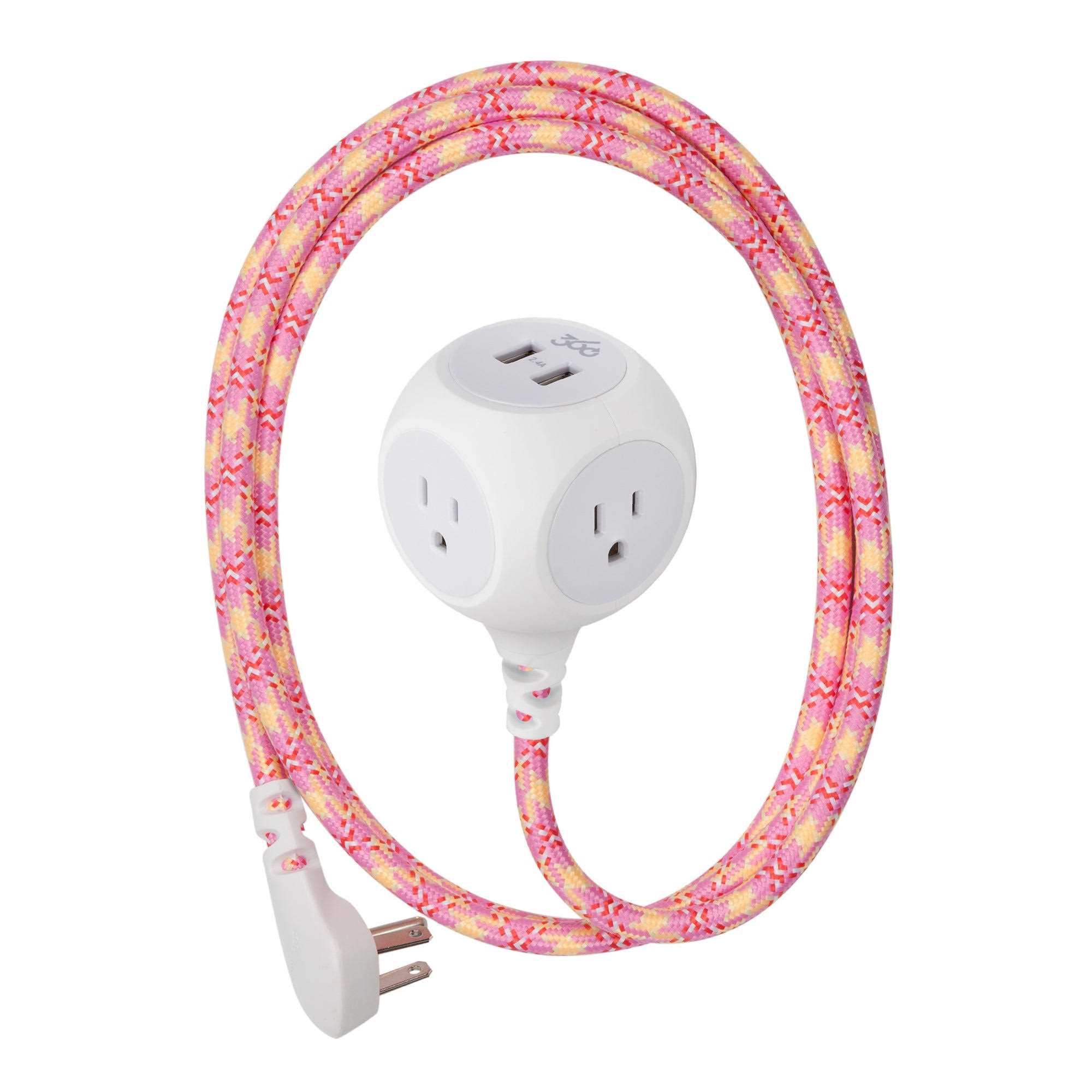 360 Electrical Habitat Extension Cord USB - Cheap Fitting