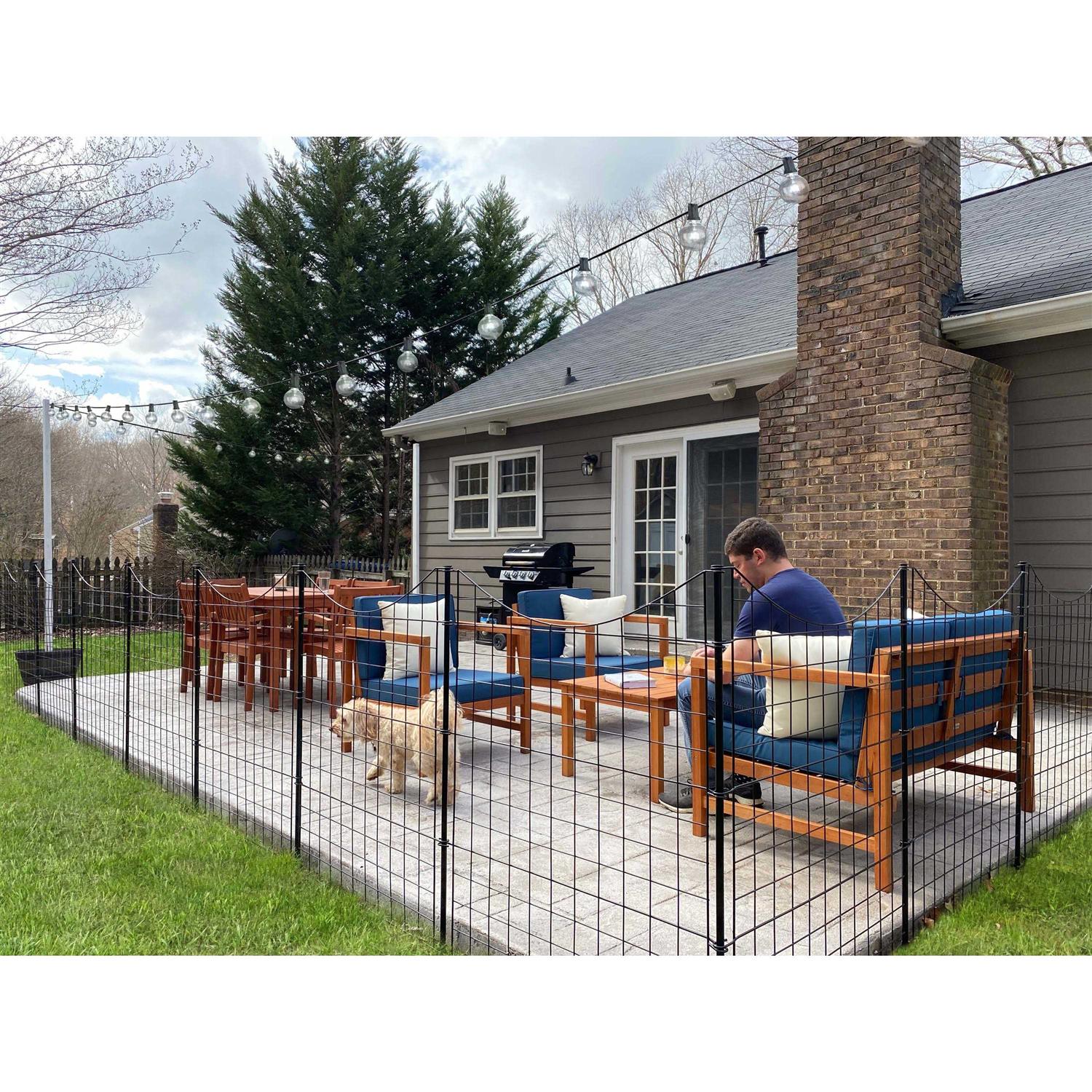 Zippity Outdoor Products WF29006 39in H No Dig Decorative Metal Garden Fence For Pet - Cheap Fitting