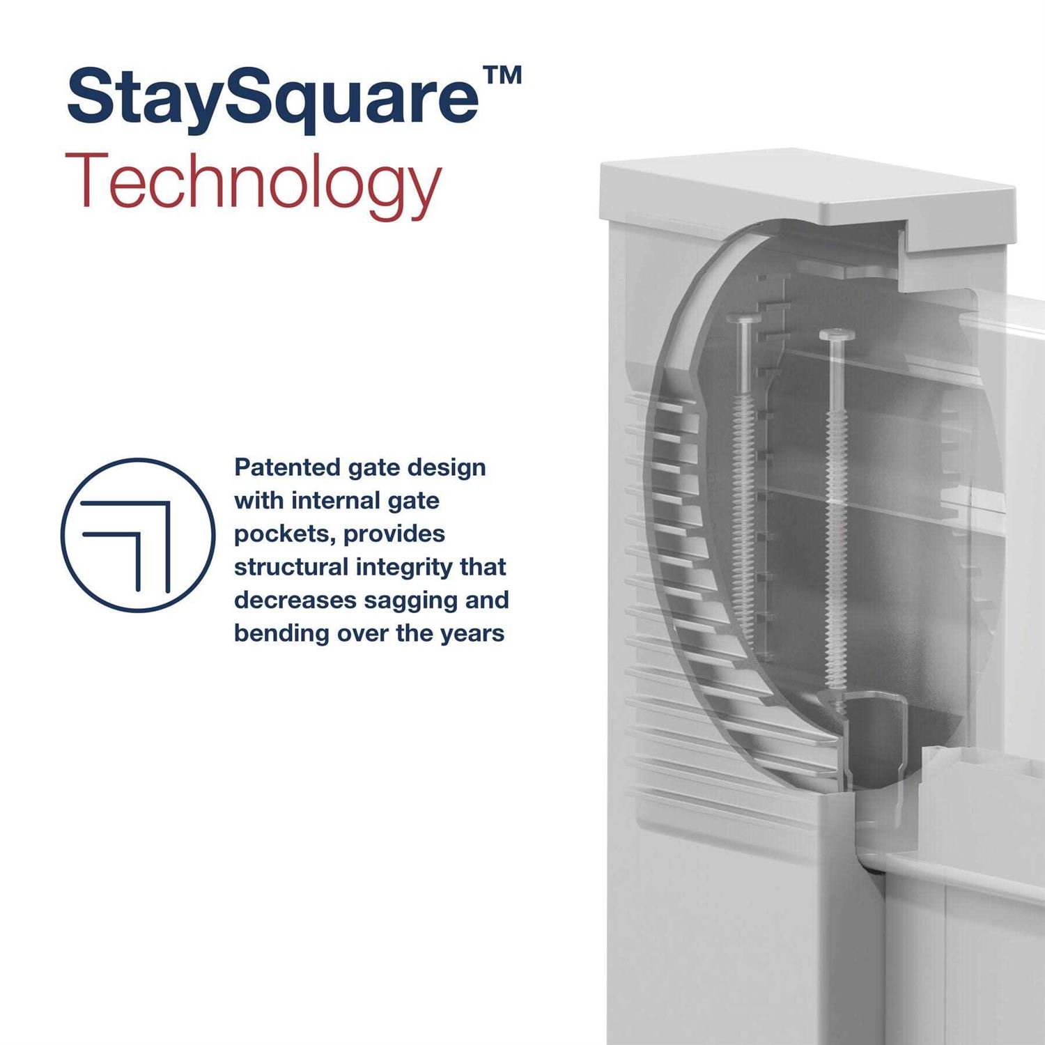 Freedom Terex 4-ft H x 4-ft W White Vinyl Fence Gate Kit - Cheap Fitting