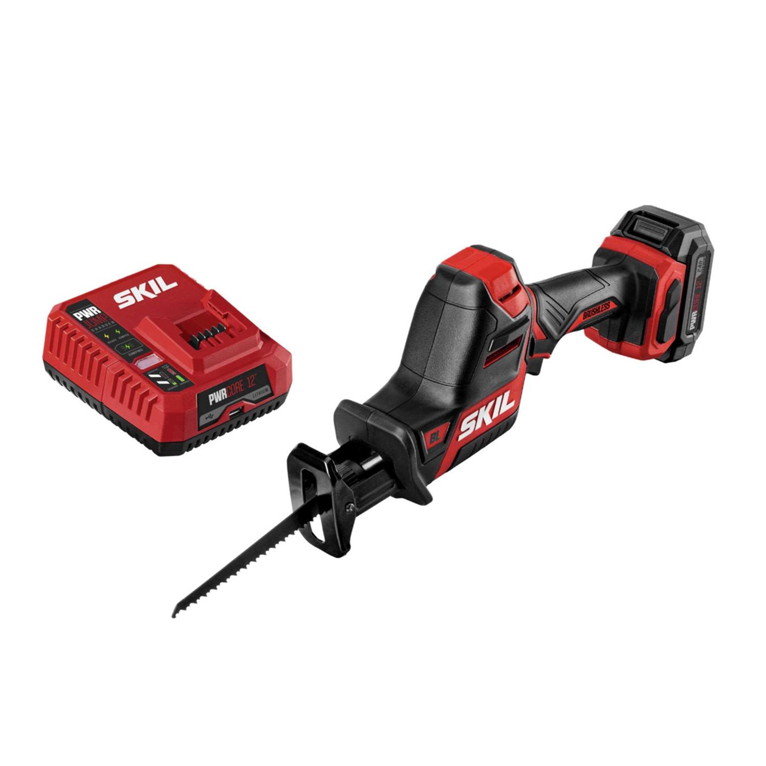 Skil 12V PWRCore 12 Cordless Compact Reciprocating Saw Kit RS582802 - Cheap Fitting