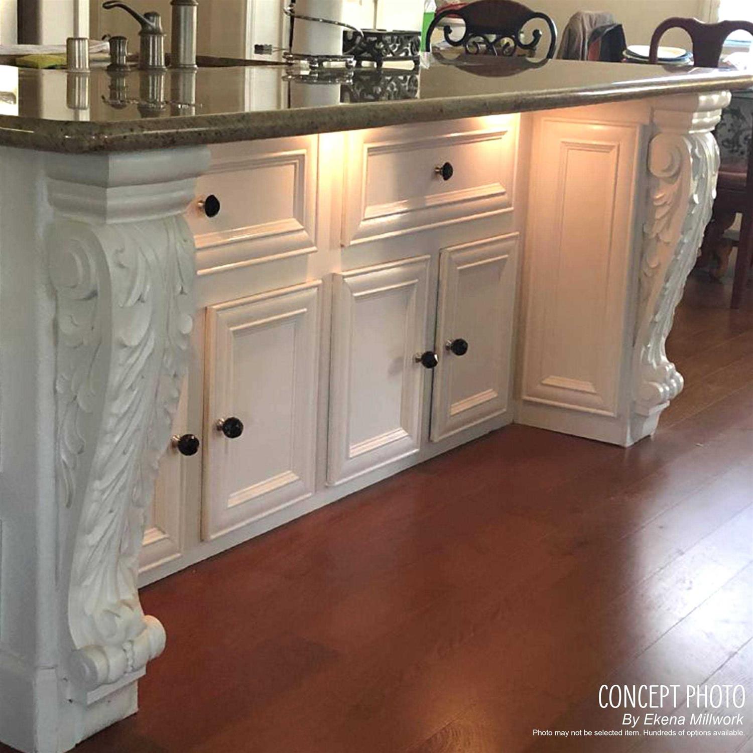 Thorton Small Wood Bracket Ekena Millwork BKTW01X06X09THRW - Cheap Fitting