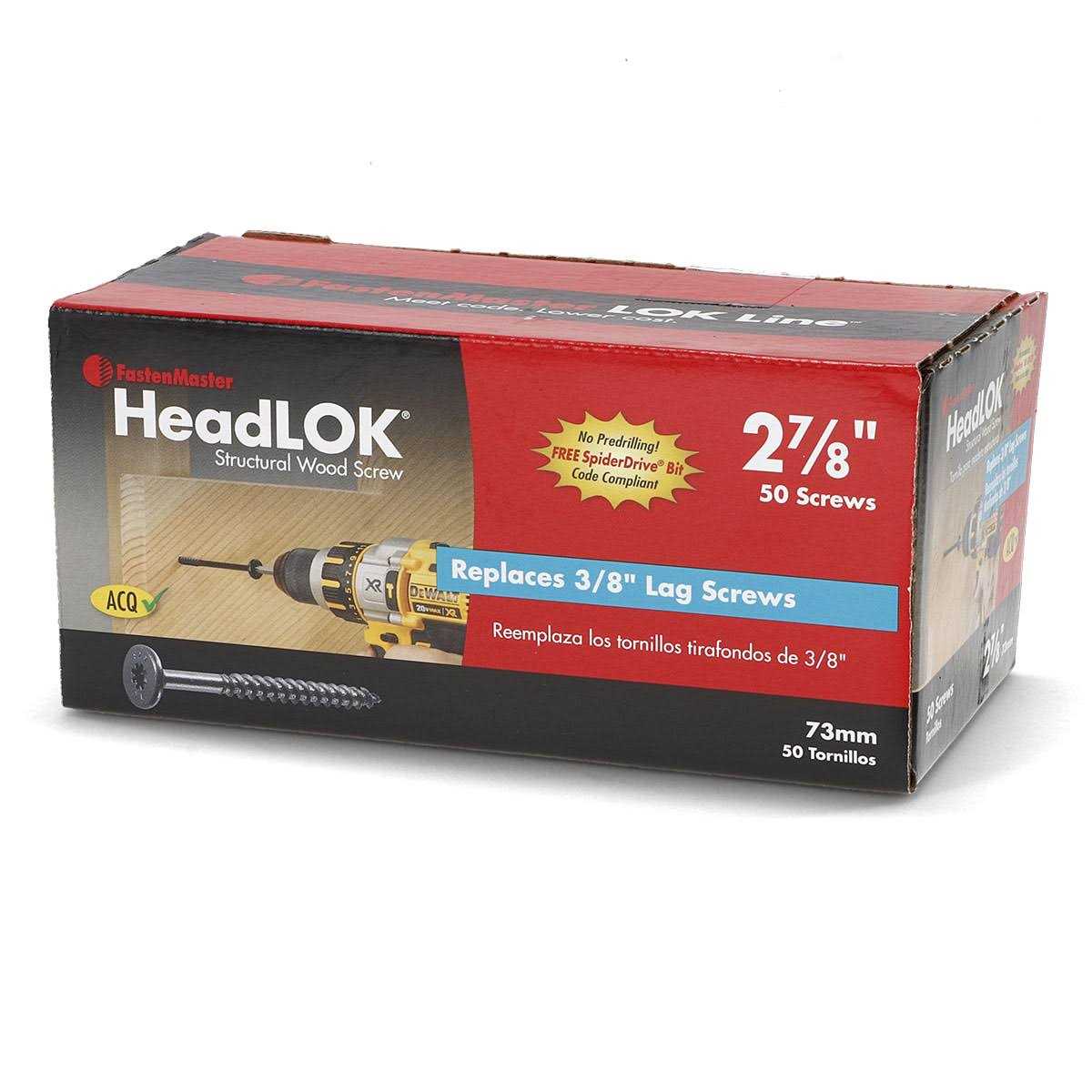 Fastenmaster Headlok Screws - Cheap Fitting