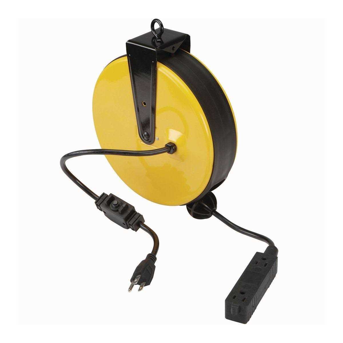 Hft 30 ft. Retractable Cord Reel with Triple Tap 66832 - Cheap Fitting