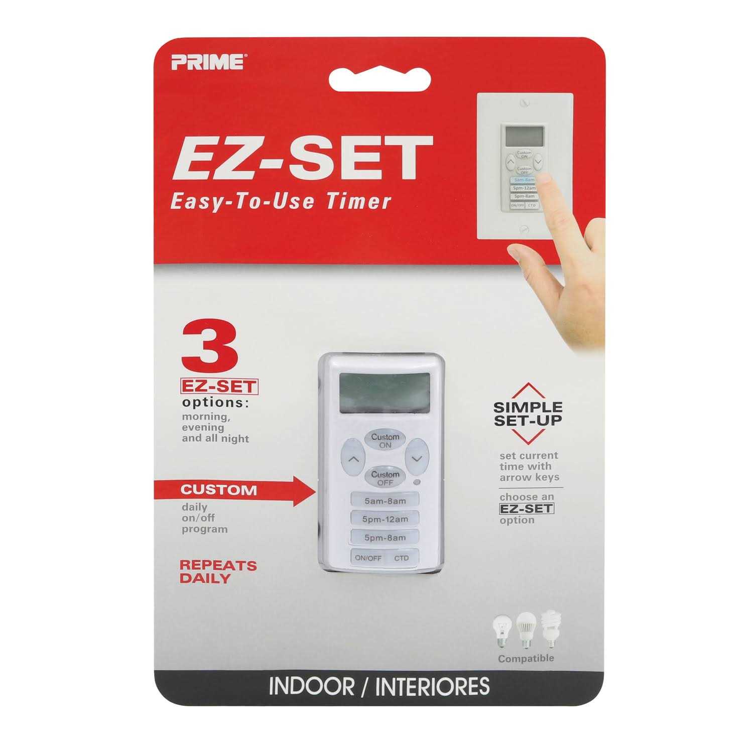 Prime EZ-SET Indoor Digital In Wall Timer - Cheap Fitting