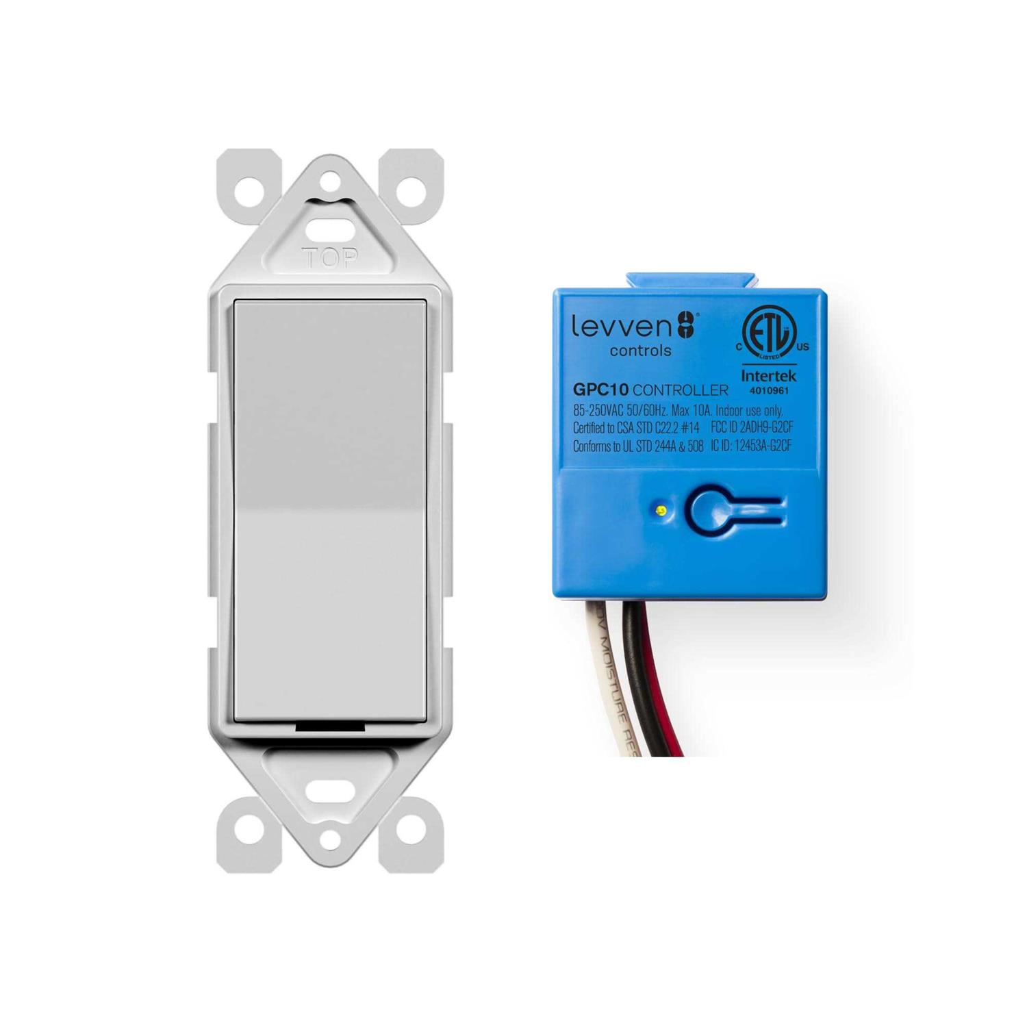 Levven Single-Pole On/Off Wireless Switch Kit Decora Style Switch - Cheap Fitting