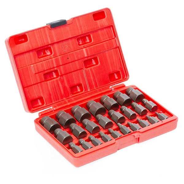 STARK USA Multi-Spline Screw Extractor Set Hex Head Bit Socket Wrench Bolt Remover - Cheap Fitting