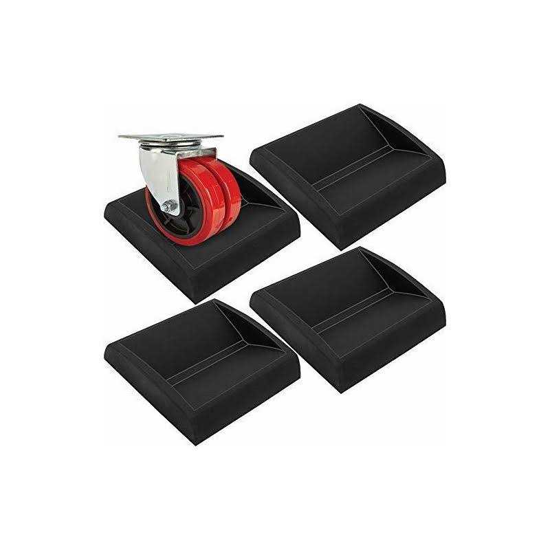 WELLGO Bed Stoppers & Furniture Cups 4 Pack Casters Stoppers fit All Wheels of Furniture - Cheap Fitting