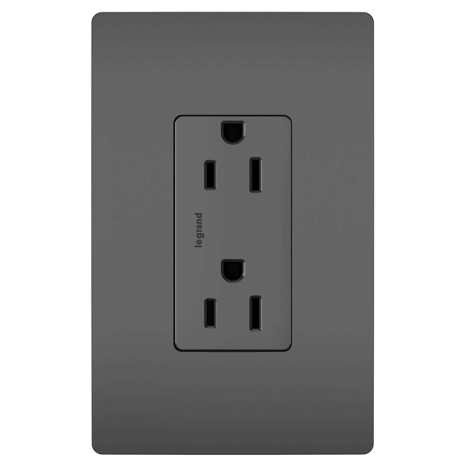 Legrand Tamper Resistant Decora Receptacle 15A 885TRBK - Cheap Fitting