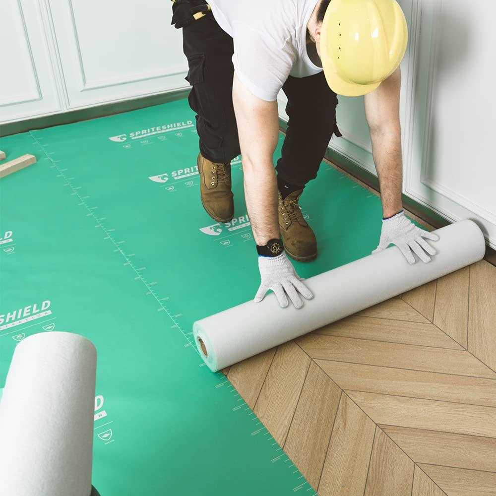 Spriteshield 39 x 100′ Heavy-Duty Temporary Floor Protection for Construction & Renovation - Cheap Fitting