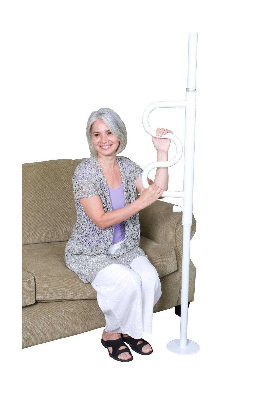 Stander Security Pole & Curve Grab Bar - Cheap Fitting