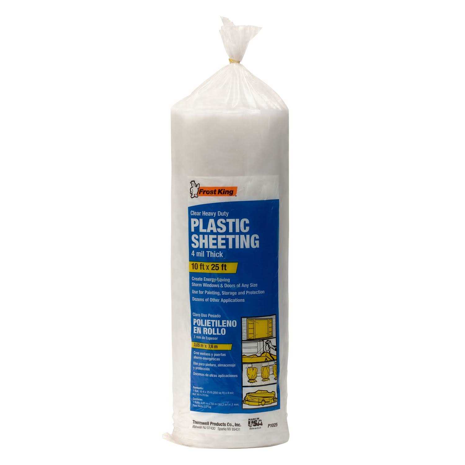 Frost King 10 ft. W X 25 ft. L 4 Mil Plastic Sheeting P1025 - Cheap Fitting