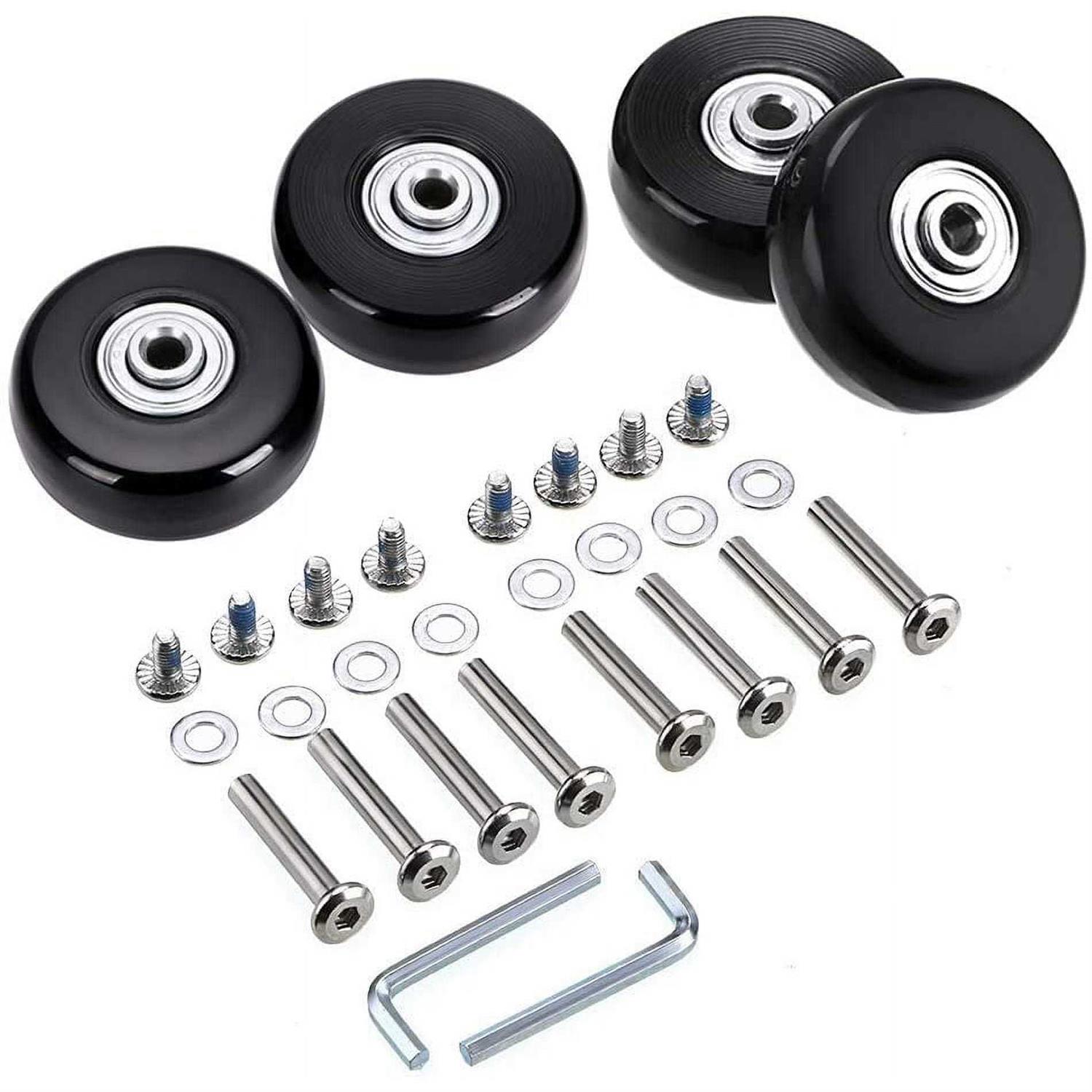OwnMy 18mm Luggage Suitcase Replacement Wheels Rubber Swivel Caster Wheels Bearings Repair Kits - Cheap Fitting