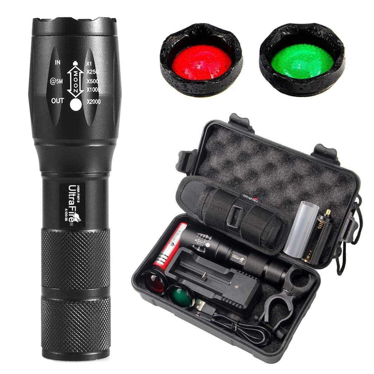 ULTRAFIRE A100 Tactical LED Flashlight Hunting Flashlight - Cheap Fitting