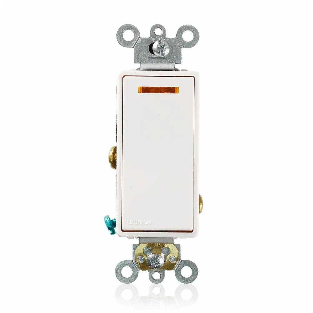 Leviton 5631-2W Illuminated Decora Switch - Cheap Fitting