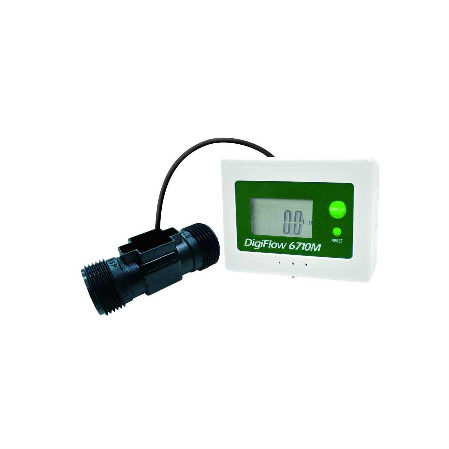 Savant Flow Totalizer and Flow Rate Meter 3/4 NPT for Water Filter - Cheap Fitting