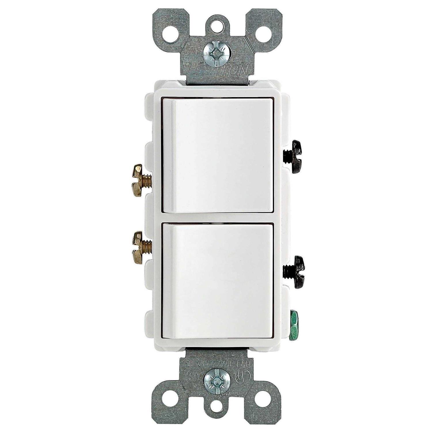 Leviton R62-05634-0WS Single Pole Decora Switch - Cheap Fitting