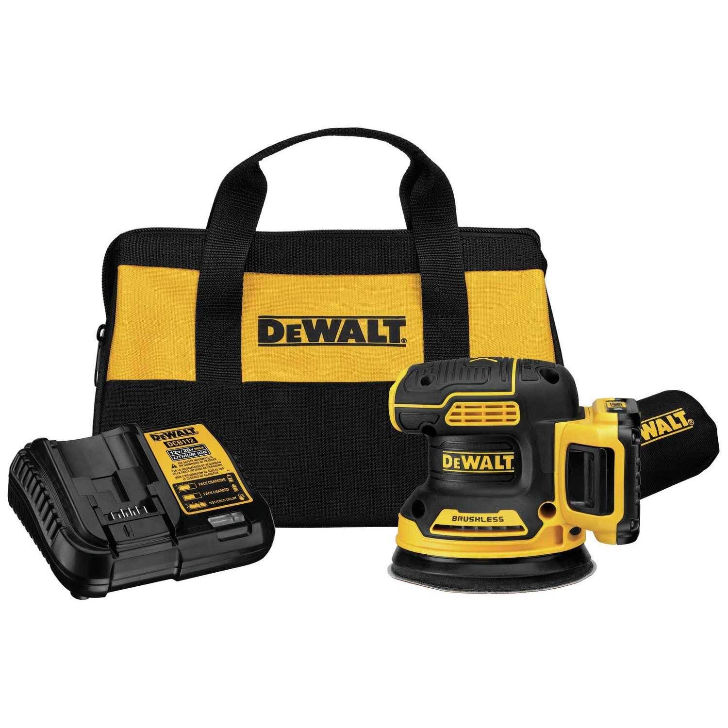 Dewalt DCW210D1 20V MAX XR 5 Cordless Random Orbital Sander Kit - Cheap Fitting