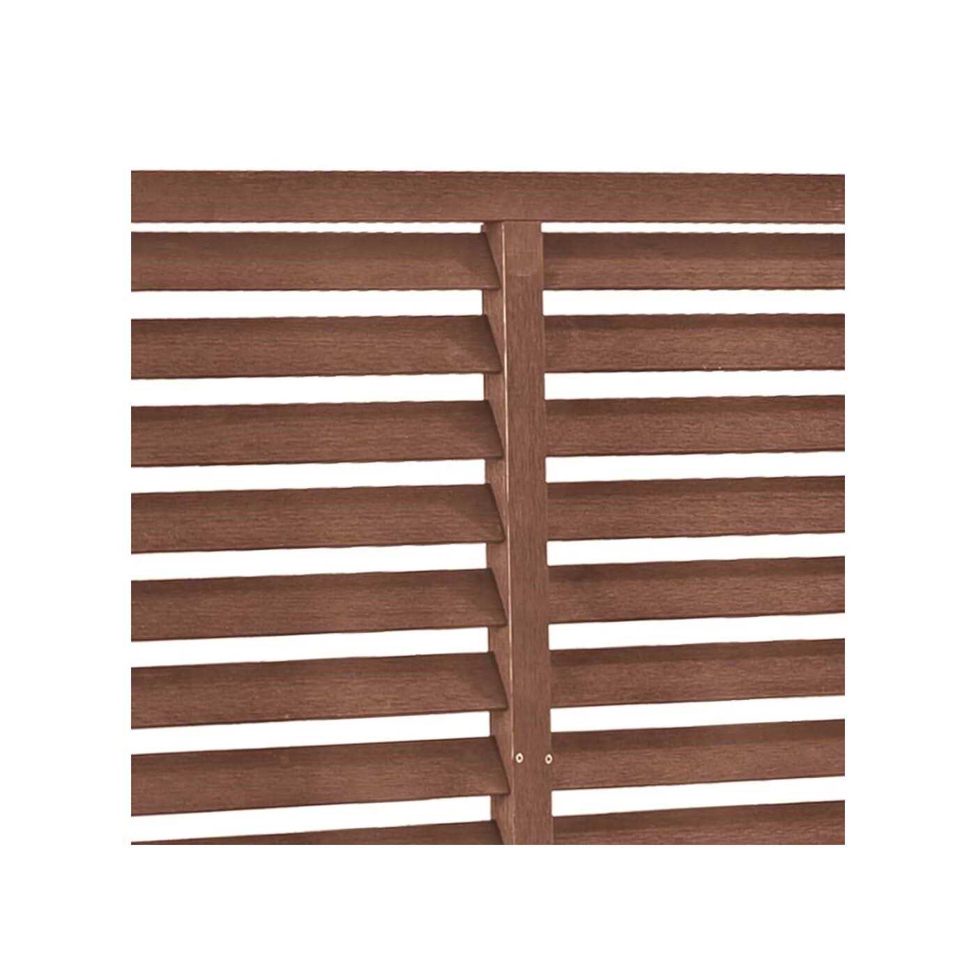 vidaXL Louver Fence WPC 70.9×70.9 - Cheap Fitting