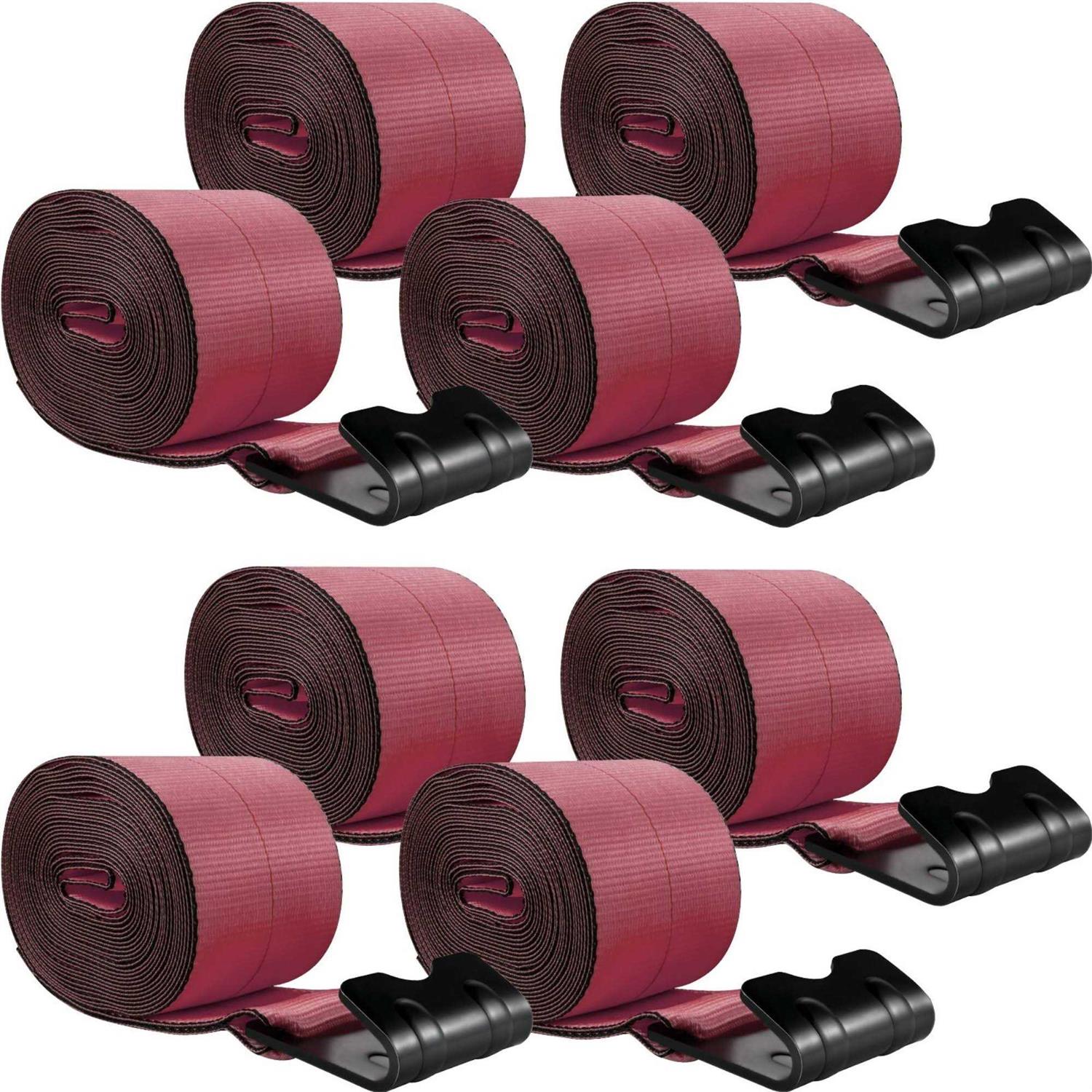 VEVOR Truck Straps Winch Straps 4 inchx30′ with Flat Hook for Towing - Cheap Fitting