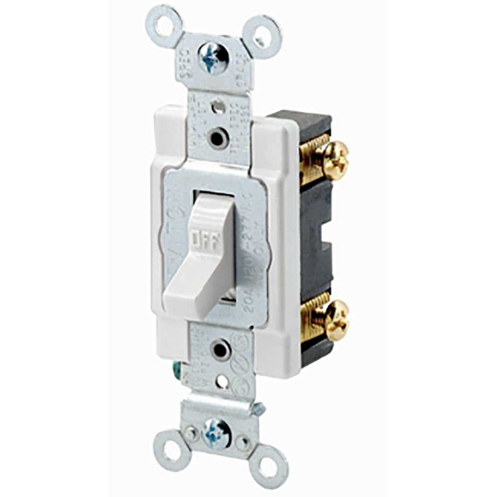 Leviton 20 Amp Single-Pole Toggle Switch 1221 - Cheap Fitting