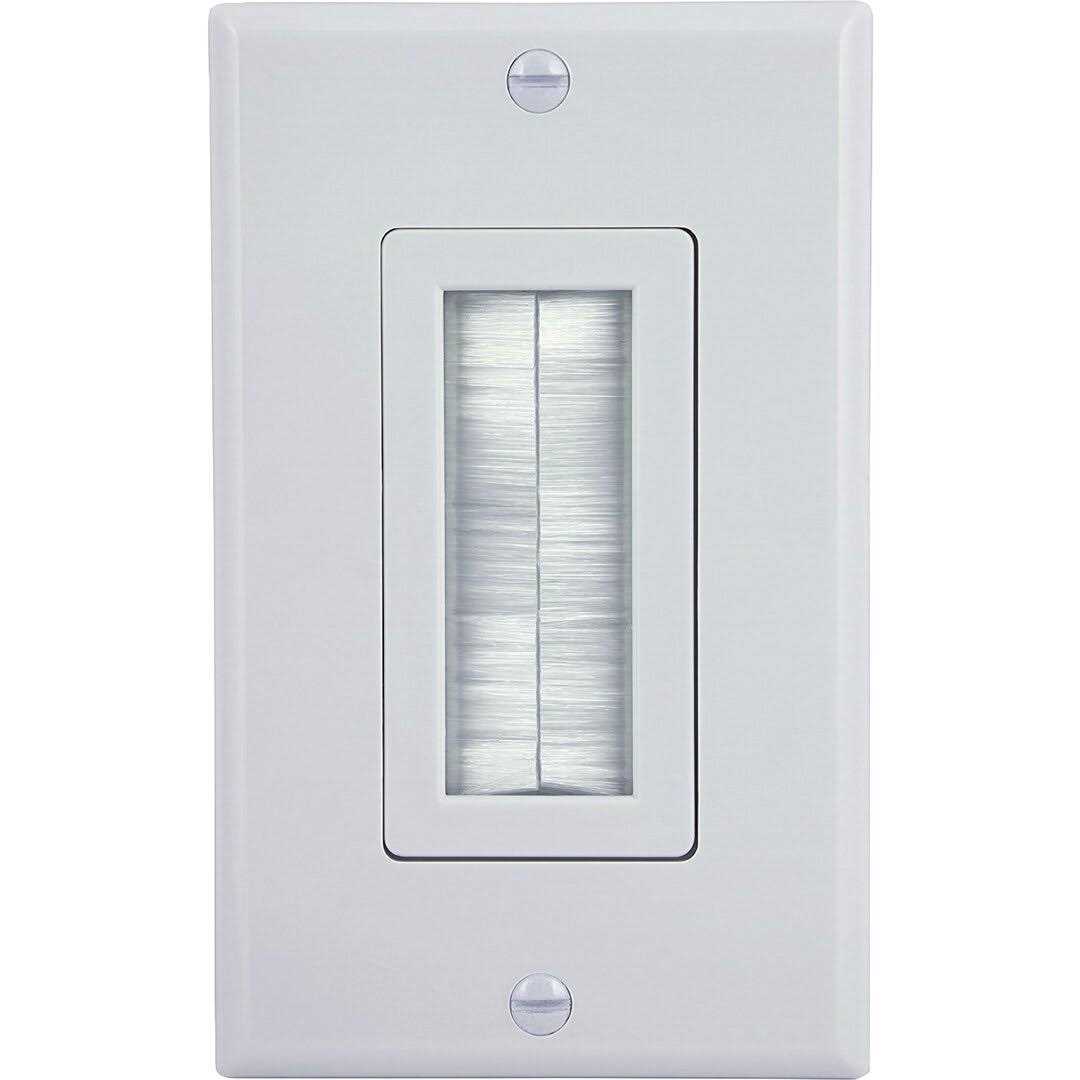 GE Single Brush Wall Plate - Cheap Fitting