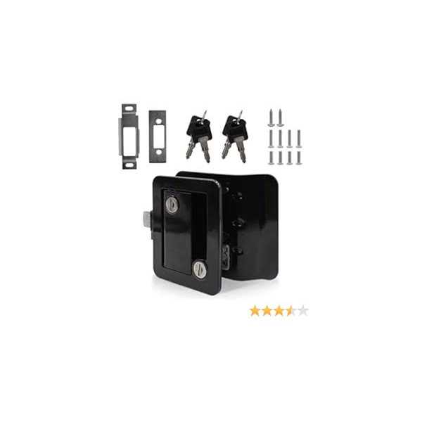 RV Entry Door Lock RV Travel Trailer Door Latch with Paddle Deadbolt - Cheap Fitting