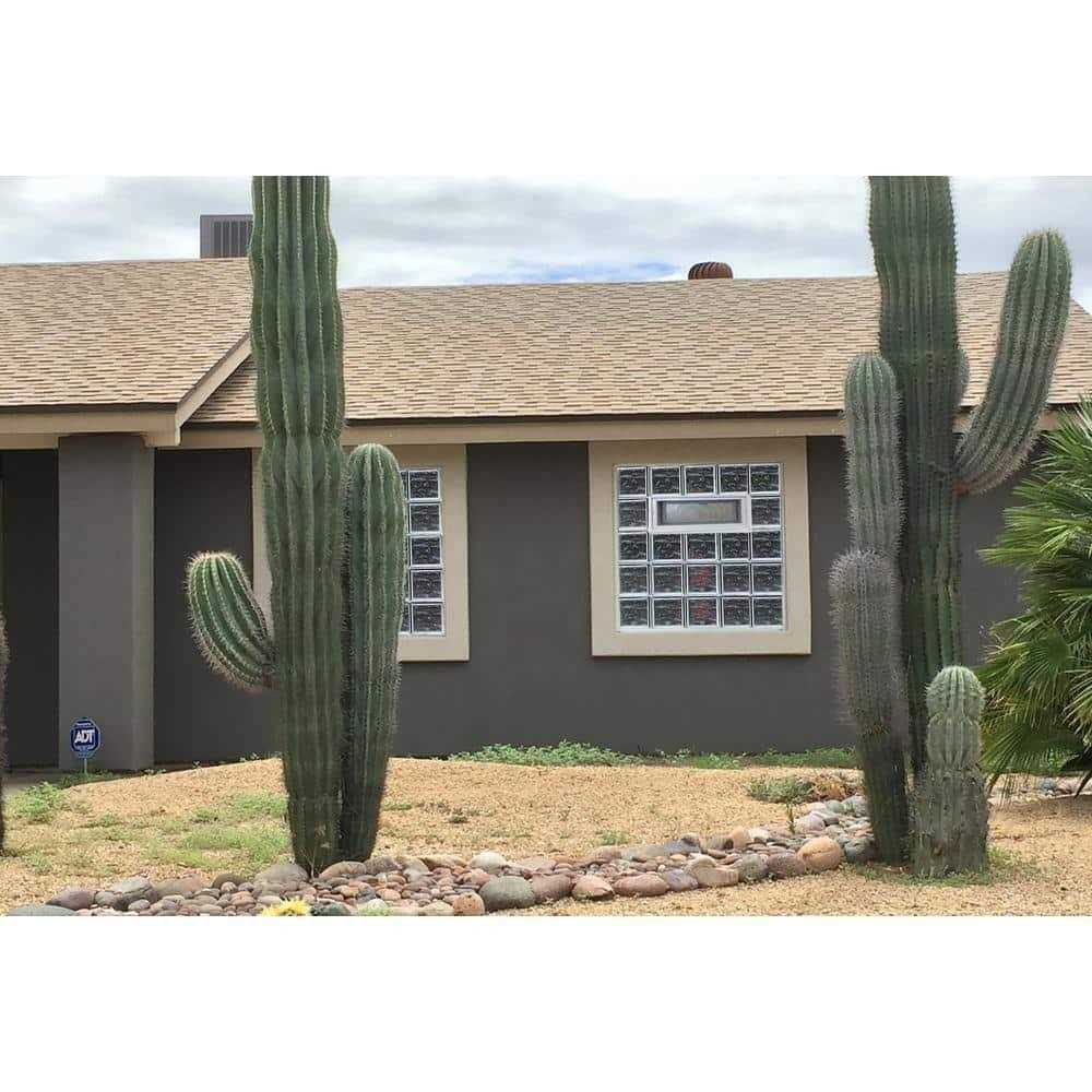 Clearly Secure 34.75 in. x 36.75 in. x 3.125 in. Frameless Wave Pattern Vented Glass Block Window 3638VDC - Cheap Fitting