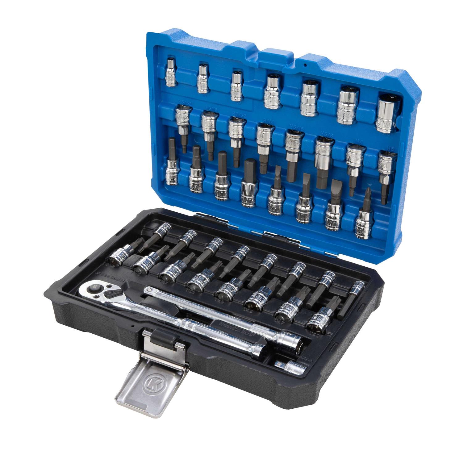 Kobalt 42-Piece mixed Drive Hex,Torx,Phillips,Flathead Driver Socket Set w/case - Cheap Fitting