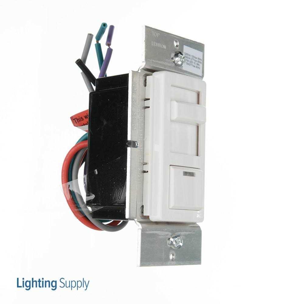 Leviton IP710-DLZ IllumaTech 1200VA Preset Fluorescent Slide Dimmer - Cheap Fitting