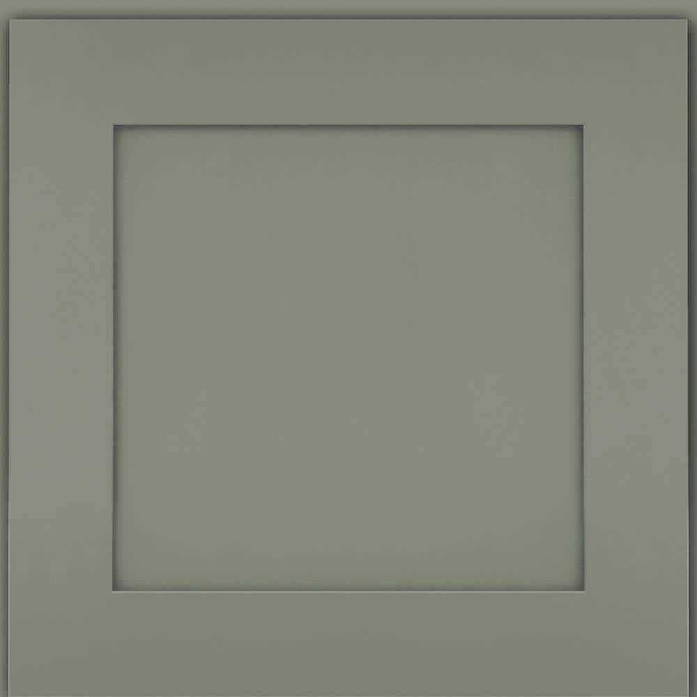 KraftMaid 14-5/8 in. x 14-5/8 in. Cabinet Door Sample in Bonsai - Cheap Fitting