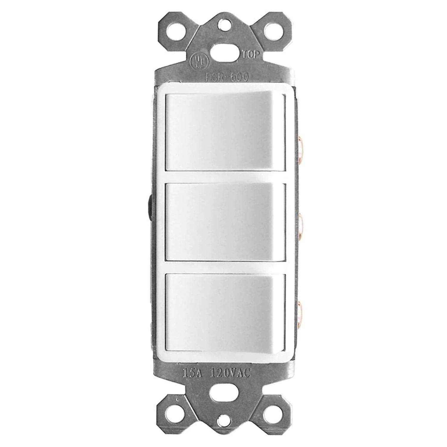 GTR Technologies INC 3-Function Rocker Combination Switch in White FSR-600-W7 - Cheap Fitting