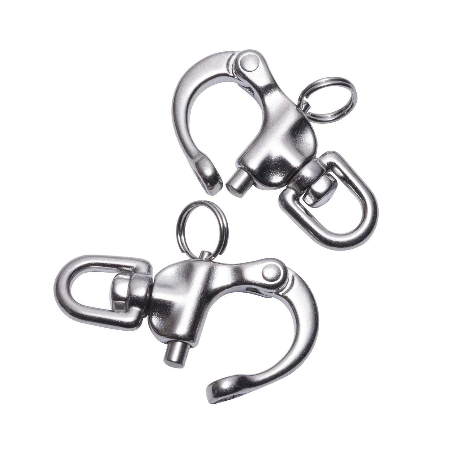 Boat Jaw Swivel Eye Snap Shackle,Quick Release Bail Rigging Sailing Boat Marine 316 Stainless Steel Clip - Cheap Fitting