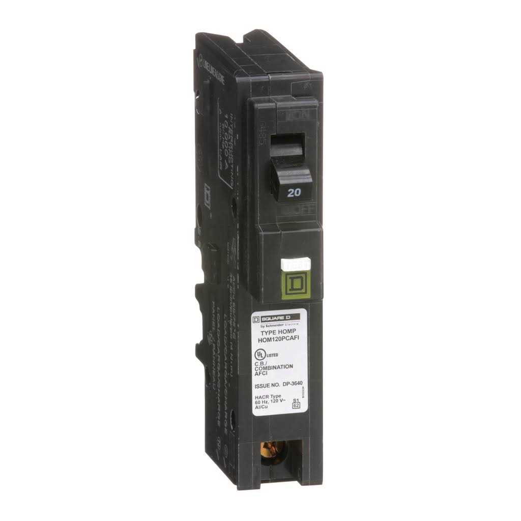 Square-D HOM120PCAFIC Homeline Single Pole Circuit Breaker - Cheap Fitting