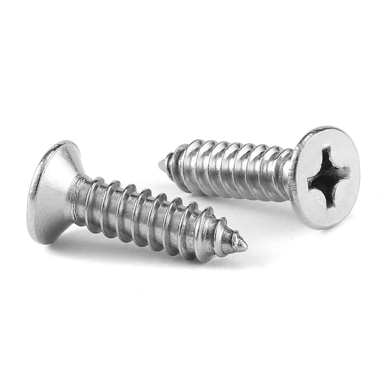 SG TZH Wood Screw 100Pcs 18-8 Stainless Steel Screws Flat Head Phillips Fast Self Tapping Drywall Screws - Cheap Fitting