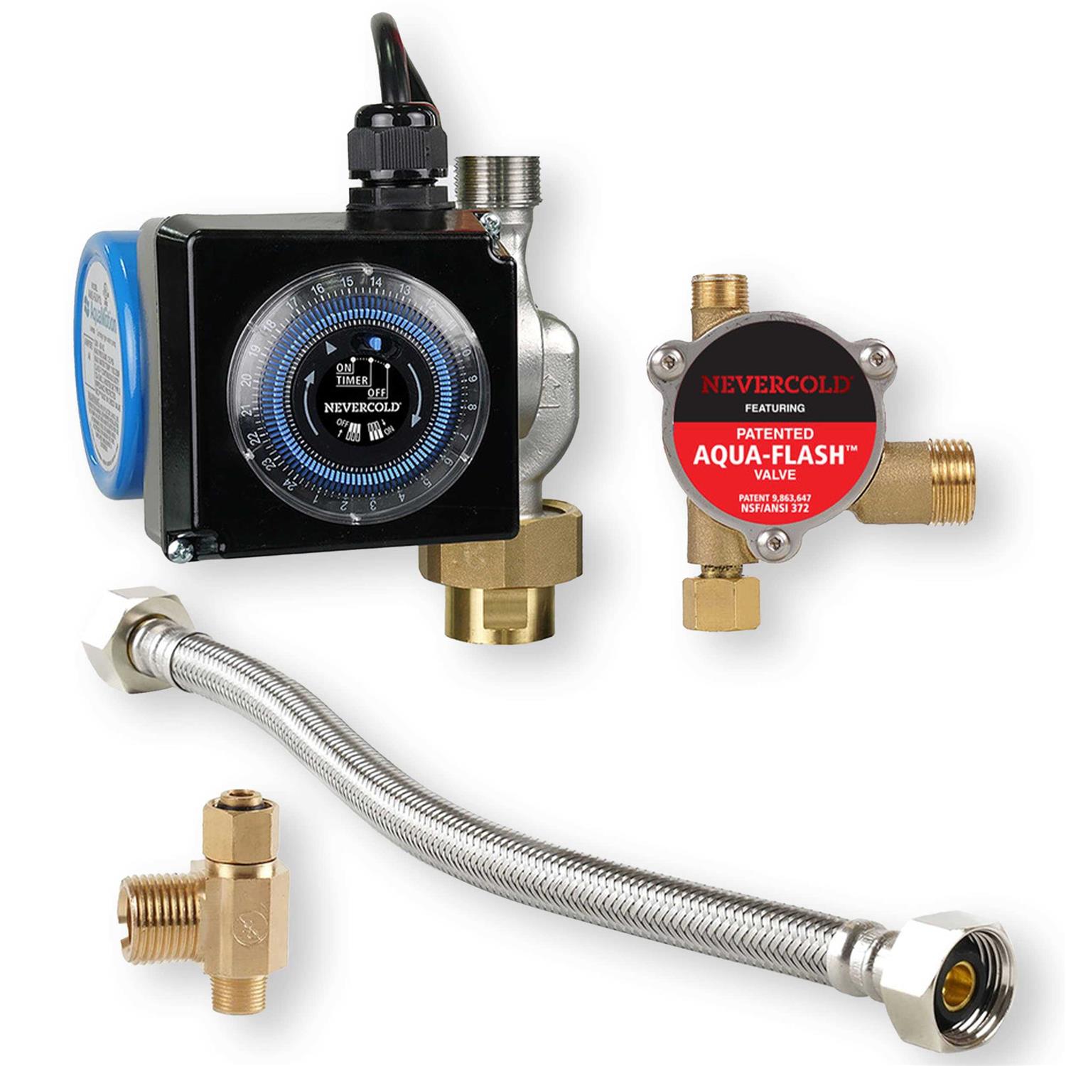 Eastman Nevercold 3/4-Dia Brass Recirculating Pump System Universal Water Heater 70600 - Cheap Fitting