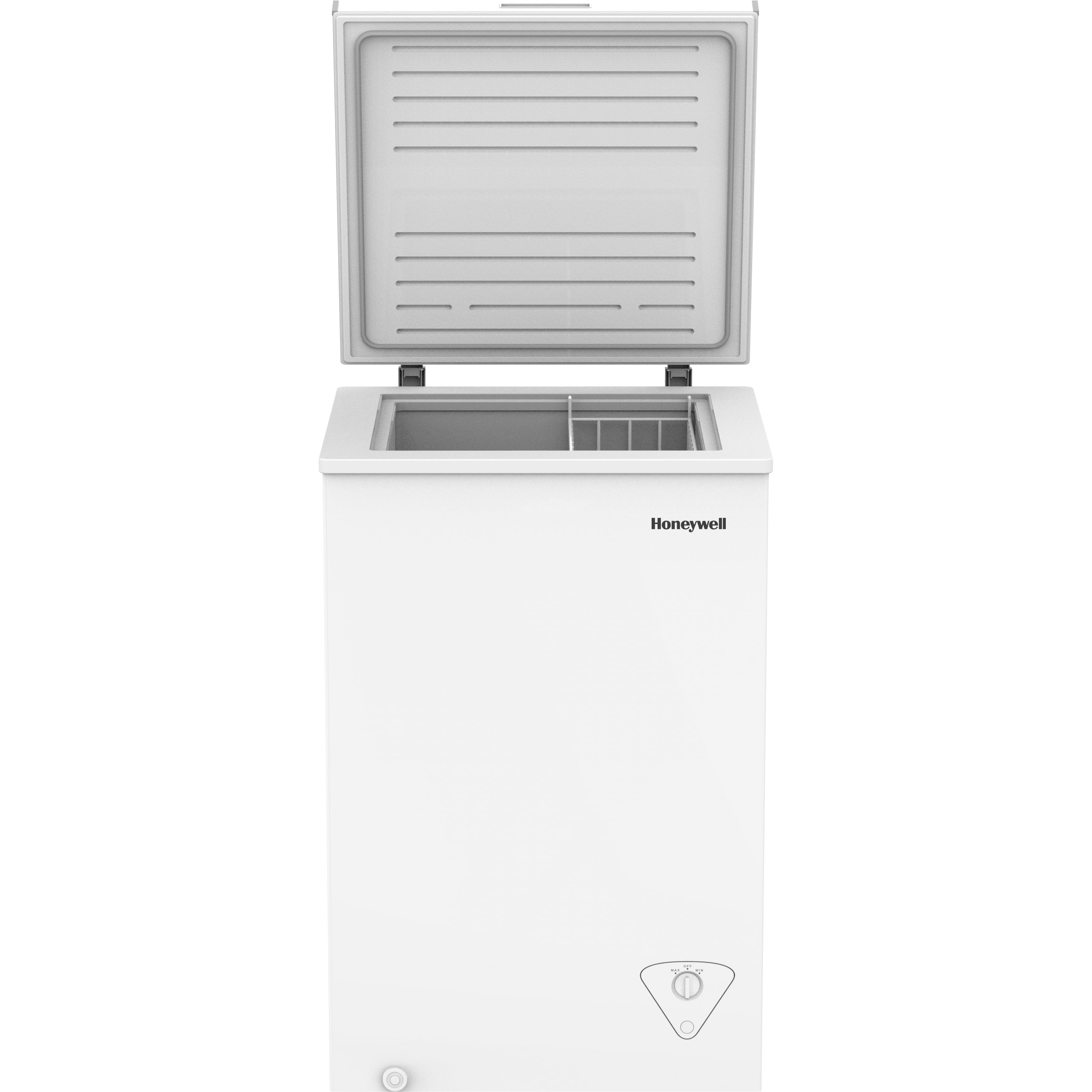 Honeywell 3.5 Cu Ft Chest Freezer with Removable Storage Basket, Adjustable Temperature Control, for Garage, Office, Dorm, or Apartment, White - Cheap Fitting