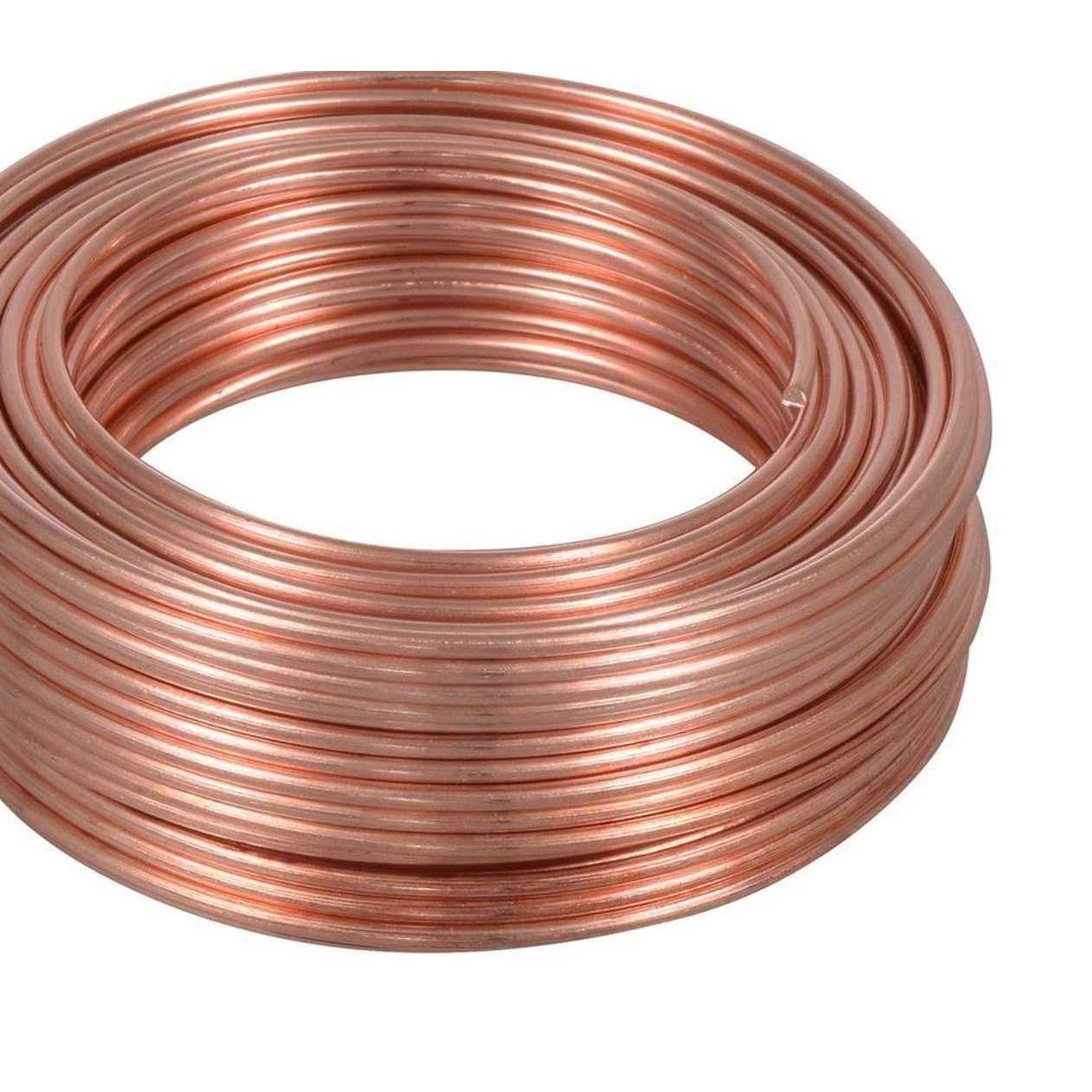 Copper wire USA ga Solid bare Copper round Wire 50 ft. coil 99.9% pure - Cheap Fitting