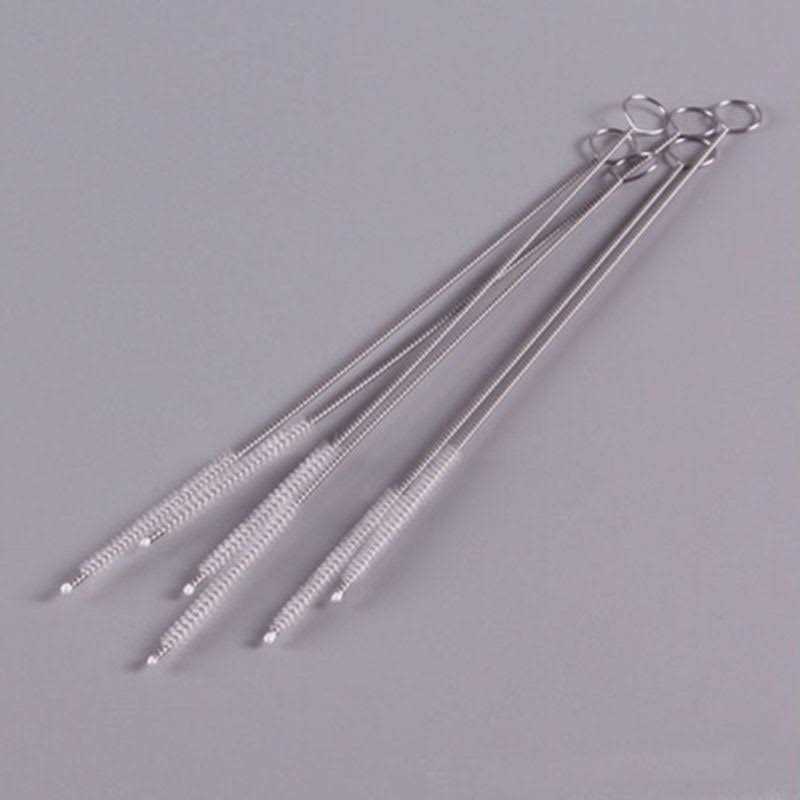 Toogoo I150213 10pcs Nylon Straw Cleaners Cleaning Brush Drinking Pipe Cleaners Stainless Steel Glass - Cheap Fitting