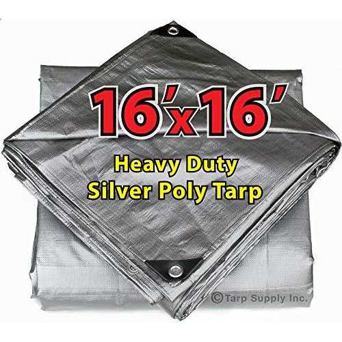 Heavy Duty Silver Poly Tarp by Tarp Supply Inc - Cheap Fitting