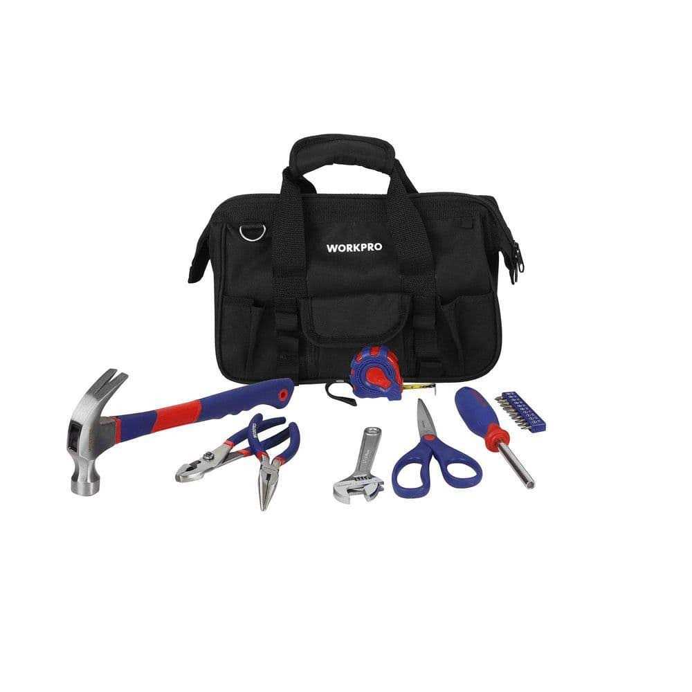 WORKPRO 18-Piece Homeowners Tool Set With Tool Bag - Cheap Fitting